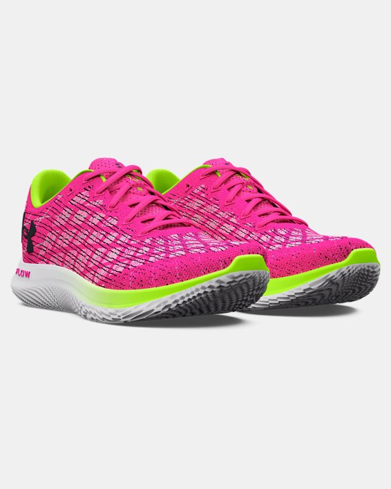 Women's UA Flow Velociti Wind 2 CN Running Shoes in Pink image number 3